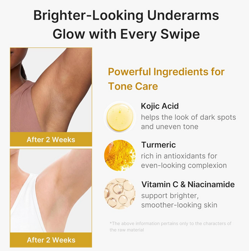 Brightening Kojic Acid, Turmeric Deodorant