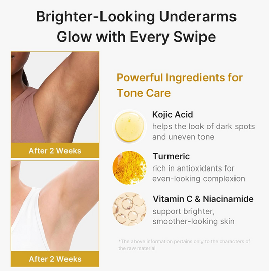 Brightening Kojic Acid, Turmeric Deodorant